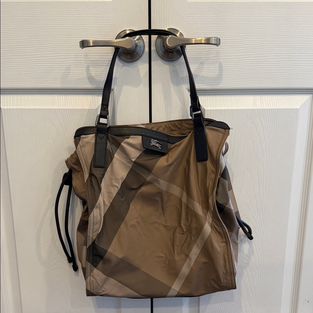 Burberry Tan and Black Shoulder Bag